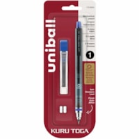 uni® KuruToga Mechanical Pencil Starter Set - 0.5 mm (0.02") Lead - Refillable - 1 Each
