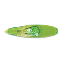 BeGreen Correction Tape - 0.16" (4 mm) Tape Width x 19.7 ft (6 m) Tape Length - White Tape - Ergonomic Green Dispenser - Refillable, Retractable - Green - 1 Each