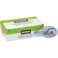 Dixon Correction Tape Roller - 0.20" (5 mm) Tape Width x 26.2 ft (8 m) Tape Length - Roller Dispenser - Flexible Tip, Quick Drying - 10 / Box