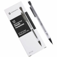 Grand & Toy Mechanical Pencils, Black, 0.7 mm, Box of 12 - 0.7 mm (0.03") Black Lead - Refillable - Transparent Black Barrel - 12 / Box