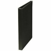 Grand & Toy Presentation Binder - Letter - 8 1/2" (215.90 mm) x 11" (279.40 mm) Sheet Size - 125 Sheet Capacity - 0.50" (12.70 mm) Ring(s) - Fastener(s): Round Ring - Pocket(s): 4, Internal - Polypropylene, Plastic - Black - Recycled - PVC-free, Anti-glare, Locking Ring, Clear Front, Cover, Easy Ope