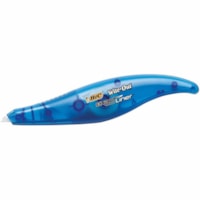 Wite-Out Exact Liner Correction Tape - 0.20" (5 mm) Tape Width x 19.7 ft (6 m) Tape Length - White Tape - Blue Dispenser - Quick Drying, Odorless, Film-based, Tear Resistant, Ergonomic, Easy Grip, Comfortable, Non-refillable - White - Plastic - 10 Pack