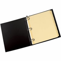 Earthwise Tab Divider - Blank Tab(s) - 8 Tab(s)/Set - 8.50" (215.90 mm) Divider Width x 11" (279.40 mm) Divider Length - 3 Hole Punched - Buff Paper Stock Divider - Buff Plastic Tab(s) - Recycled - Reinforced Tab, Rip Proof, Acid-free, Reinforced Edges, Writable, Tear Resistant, Die-cut - 1 Unit