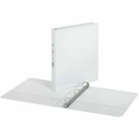 Grand & Toy 1''Customizer Presentation Binder, Round-Ring, White, Letter-Size(8 1/2'' x 11") - 1" (25.40 mm) Binder Capacity - Letter - 8 1/2" (215.90 mm) x 11" (279.40 mm) Sheet Size - 225 Sheet Capacity - 1" (25.40 mm) Ring(s) - Fastener(s): Round Ring - Pocket(s): 4, Internal, Front & Back - Poly