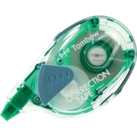 Tombow Mono Correction Tape Refillable Dispenser - 0.16" (4.06 mm) Tape Width x 39.3 ft (11.99 m) Tape Length - 1 Line(s) - White Tape - Ergonomic Dispenser - Acid-free, Refillable - White - 1 Each